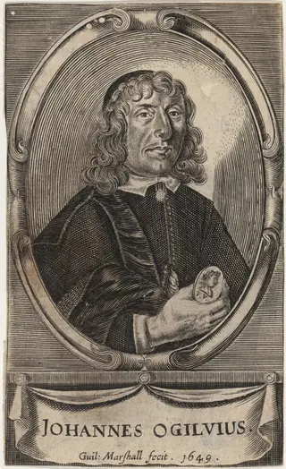 John Ogilby, by William Marshall, ink, 1649