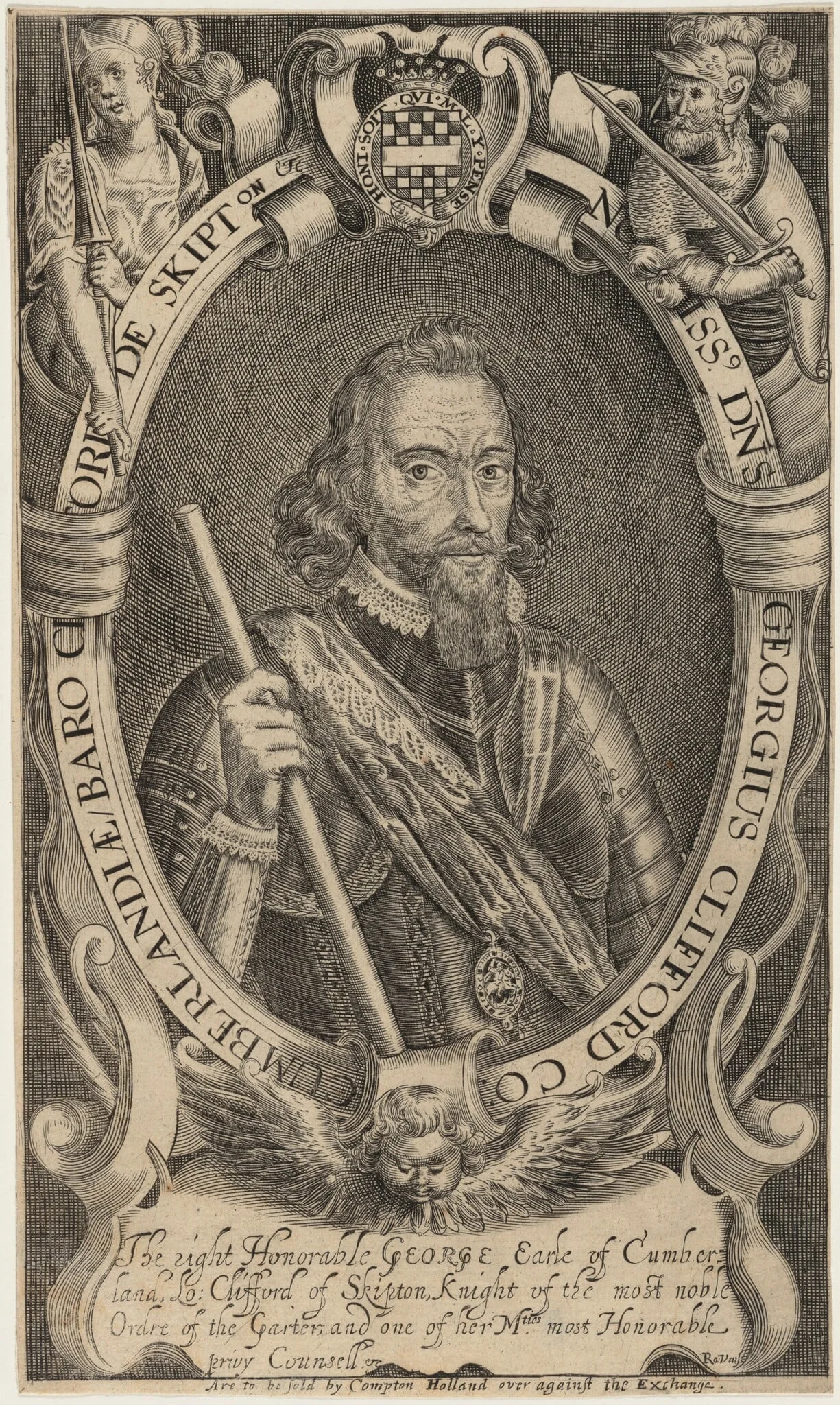 George Clifford, Third Earl of Cumberland, detail