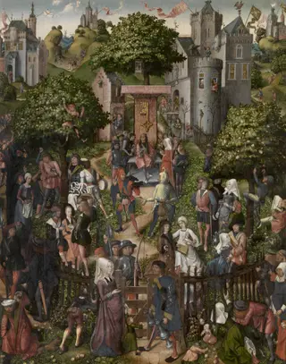 Festival of the Archers, by Master of Frankfurt, oil, 1497