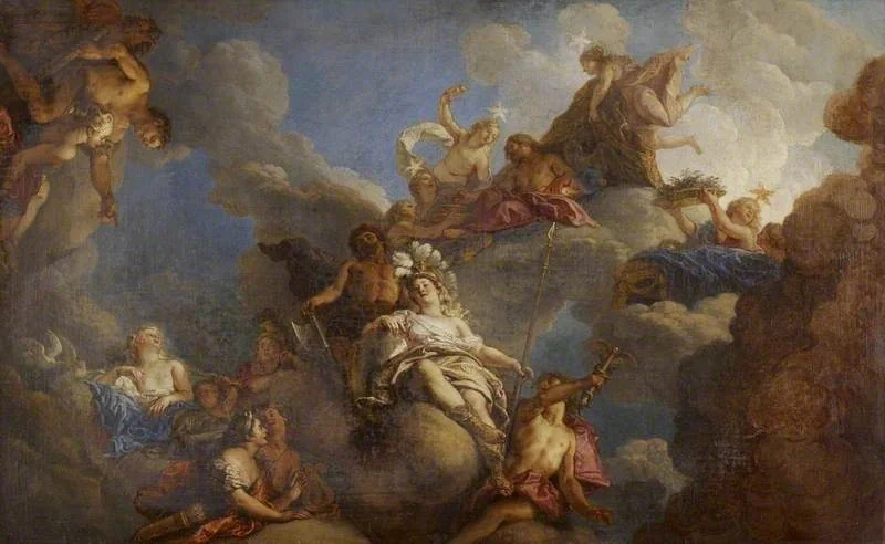 The Triumph of Minerva, detail