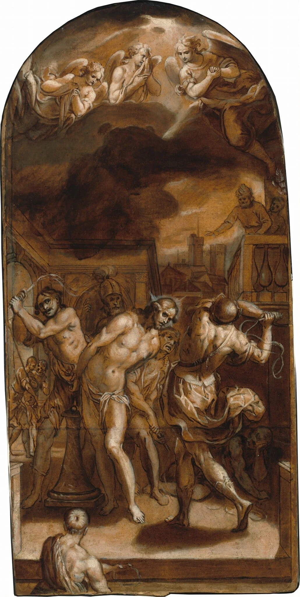 The Flagellation of Christ, detail