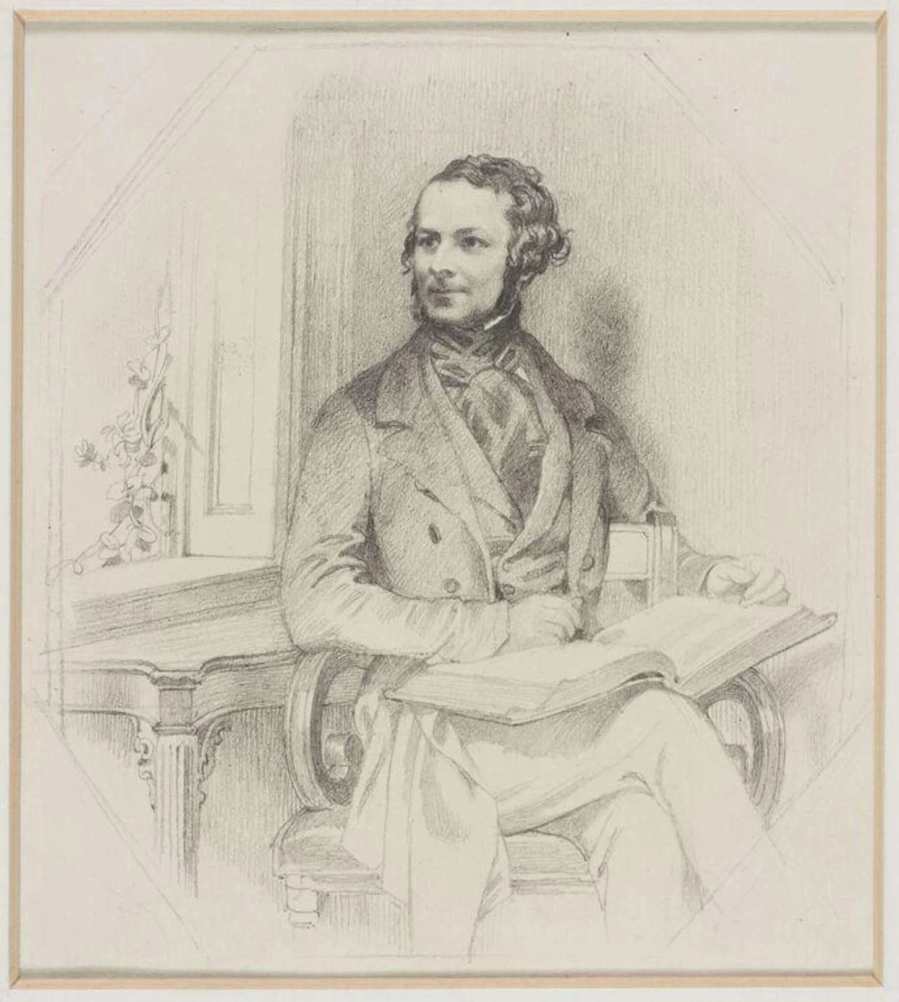 Portrait of Laman Blanchard, detail