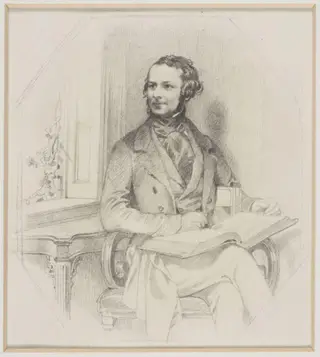 Portrait of Laman Blanchard, by Daniel Maclise, 1838