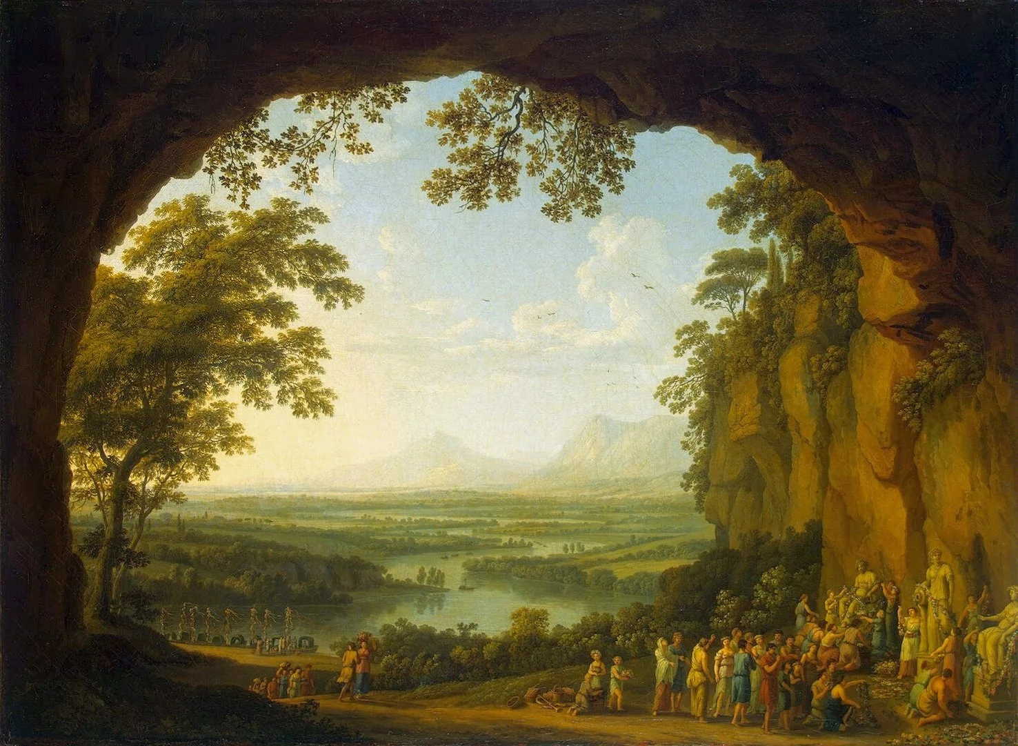 Landscape with a ancient Festival, detail