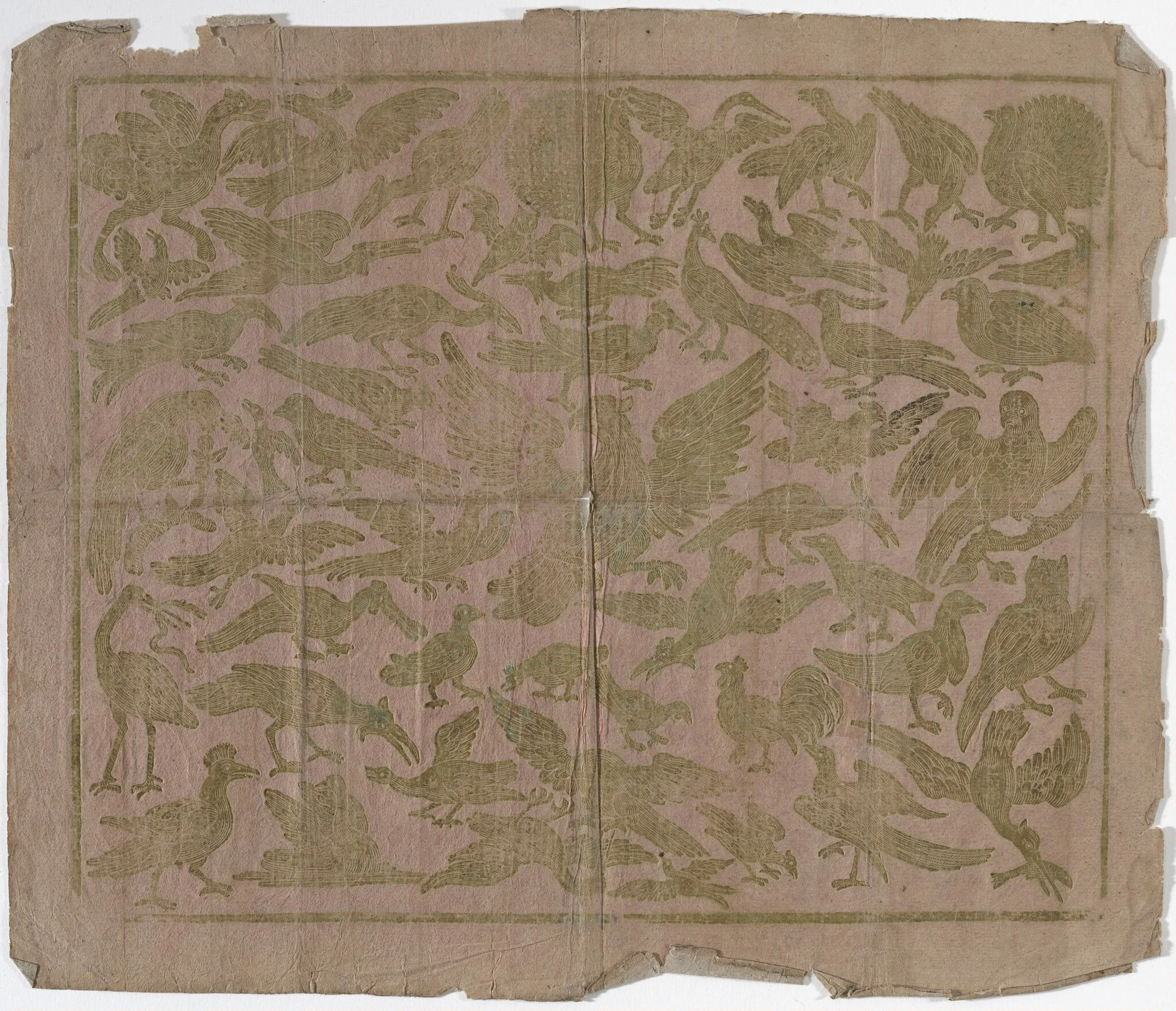 Endpaper with Birds, detail