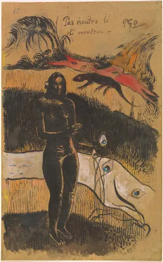 Nave Nave Fenua, by Paul Gauguin, ink, 1894