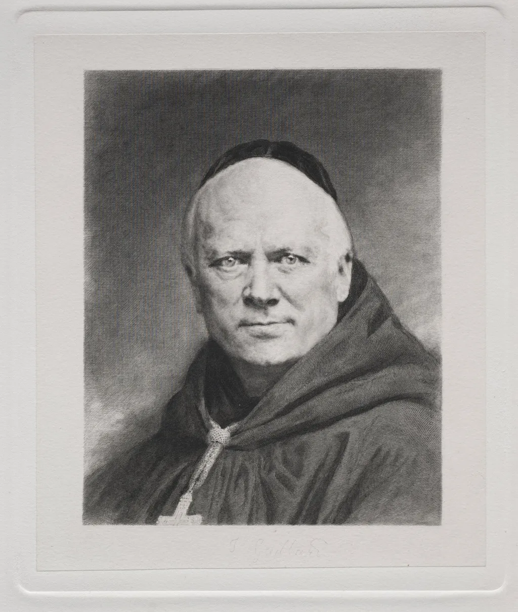 Dom Prosper Gueranger, Abbe of Solesmes, by Claude-Ferdinand Gaillard, 1878