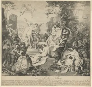 Das Bild der Düldung (Allegory of Tolerance), by Franz Anton Maulbertsch, ink, 1785