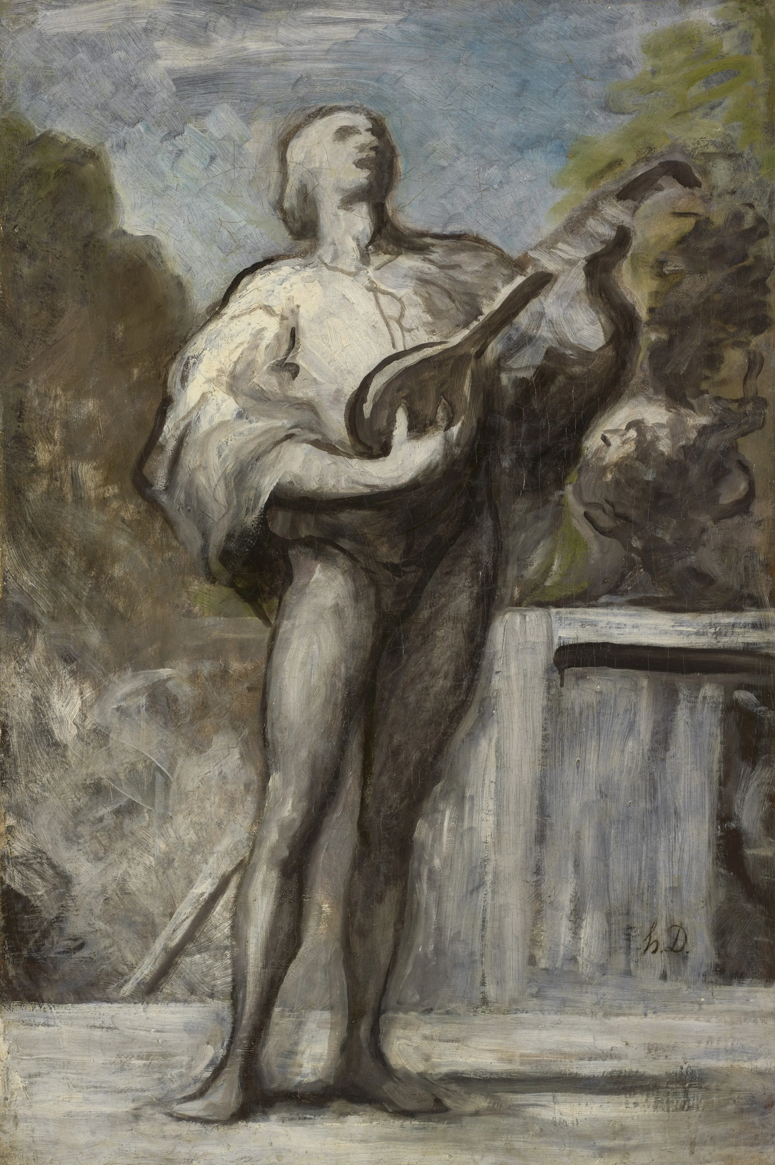 The Troubadour, detail