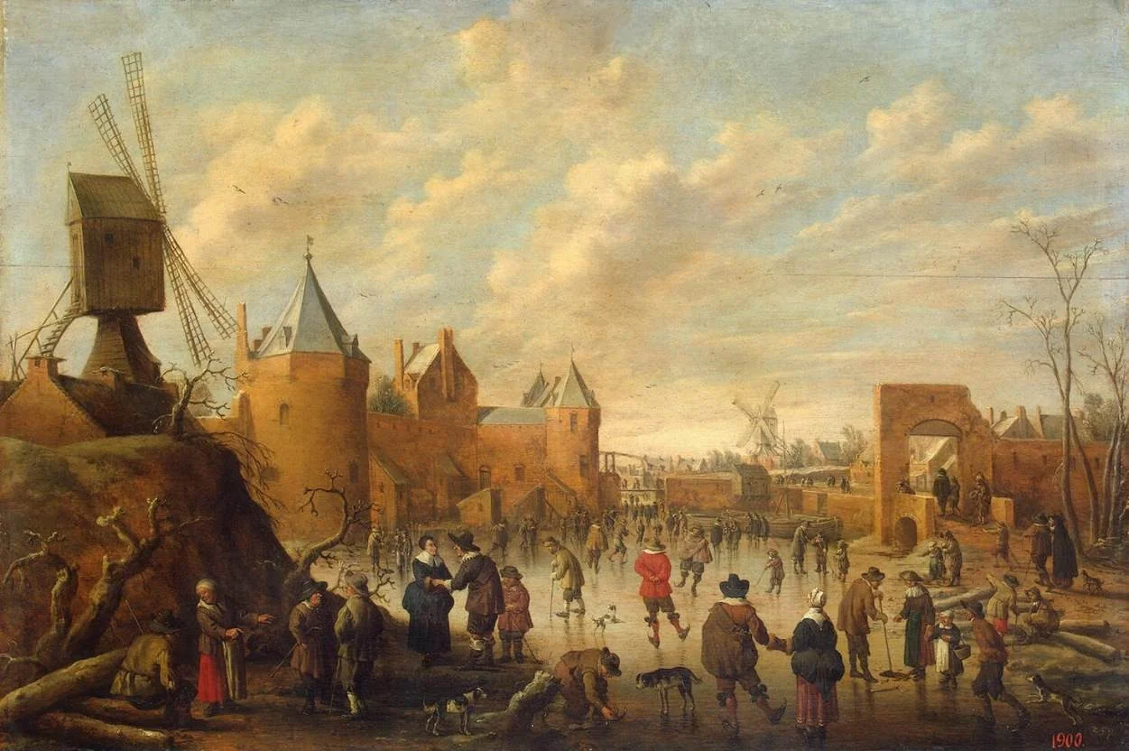 Winter in a Dutch Town, detail