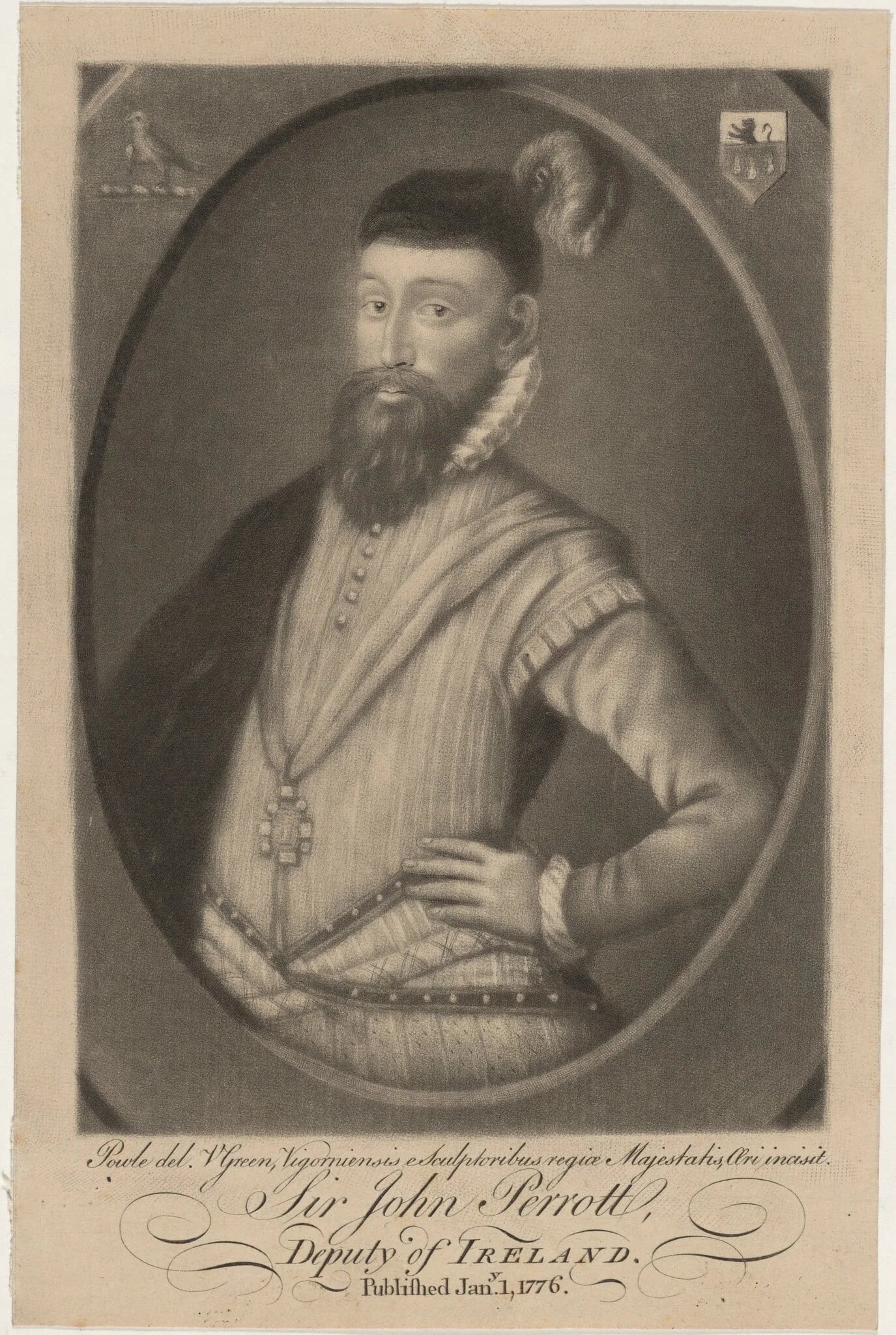 Sir John Perrot, Deputy of Ireland, detail