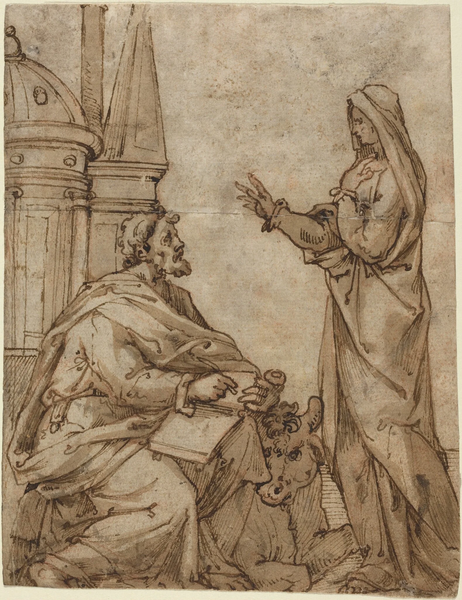 Saint Luke, detail