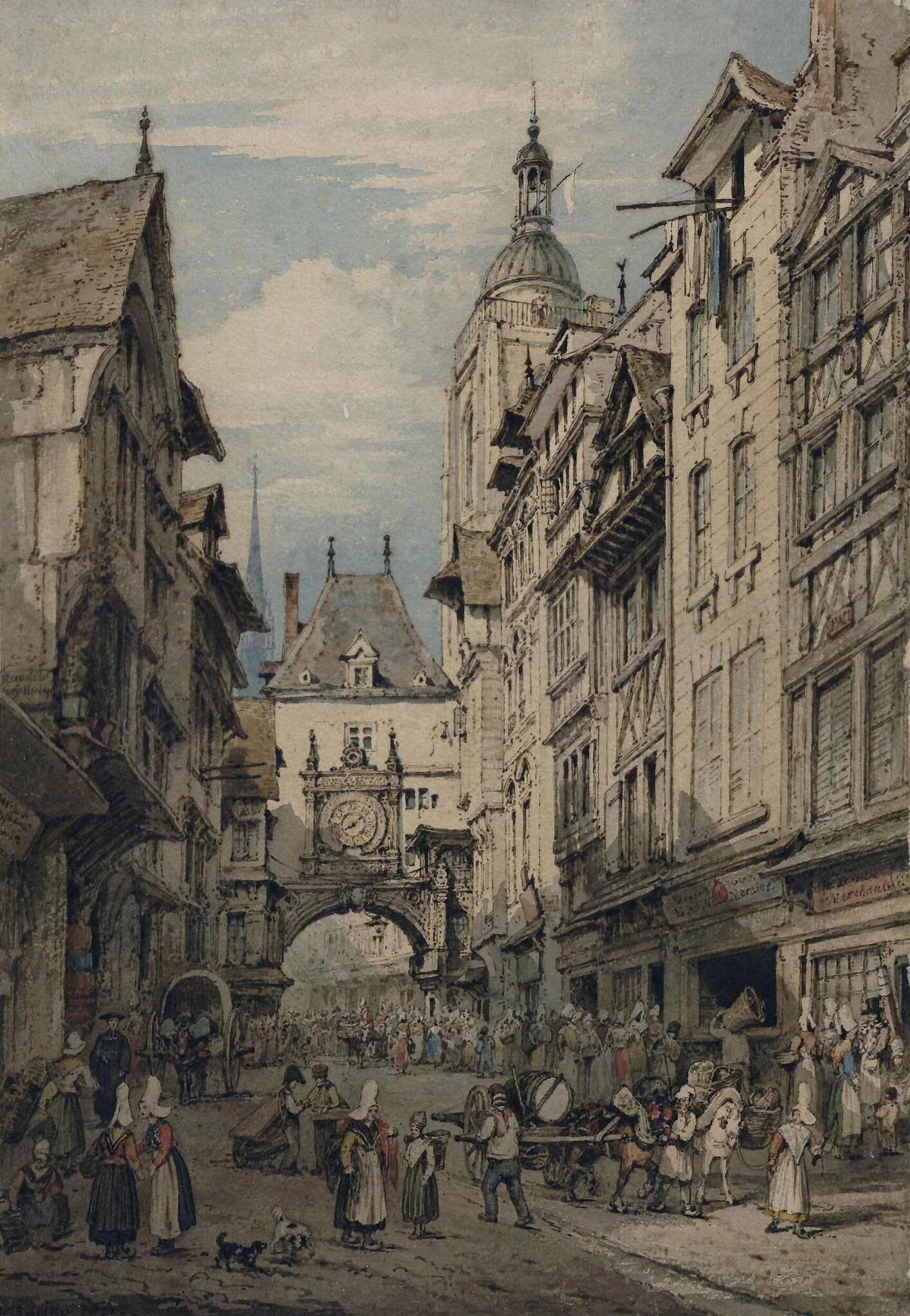 Rue de la Grosse Horloge, detail