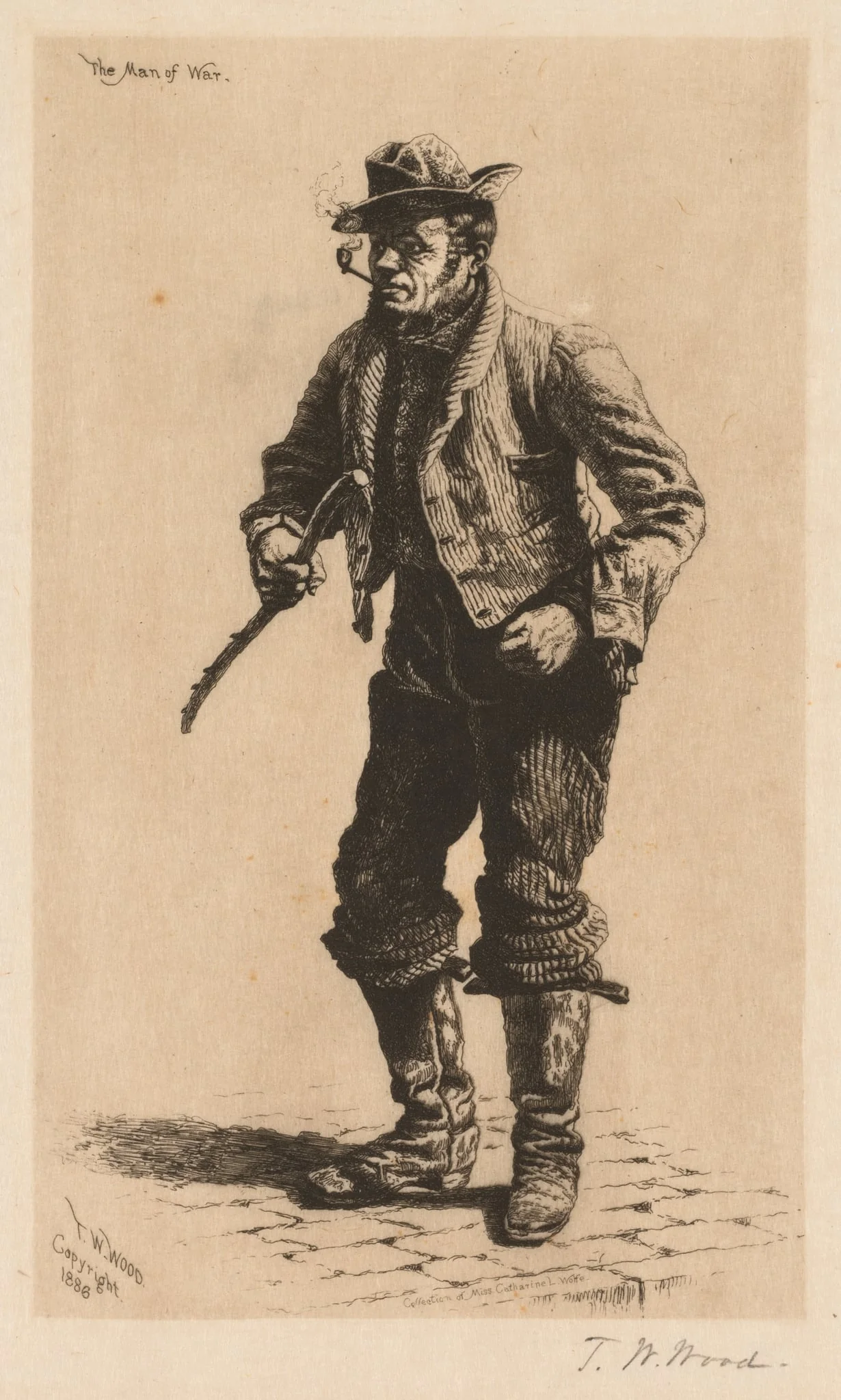 The Man of War, detail