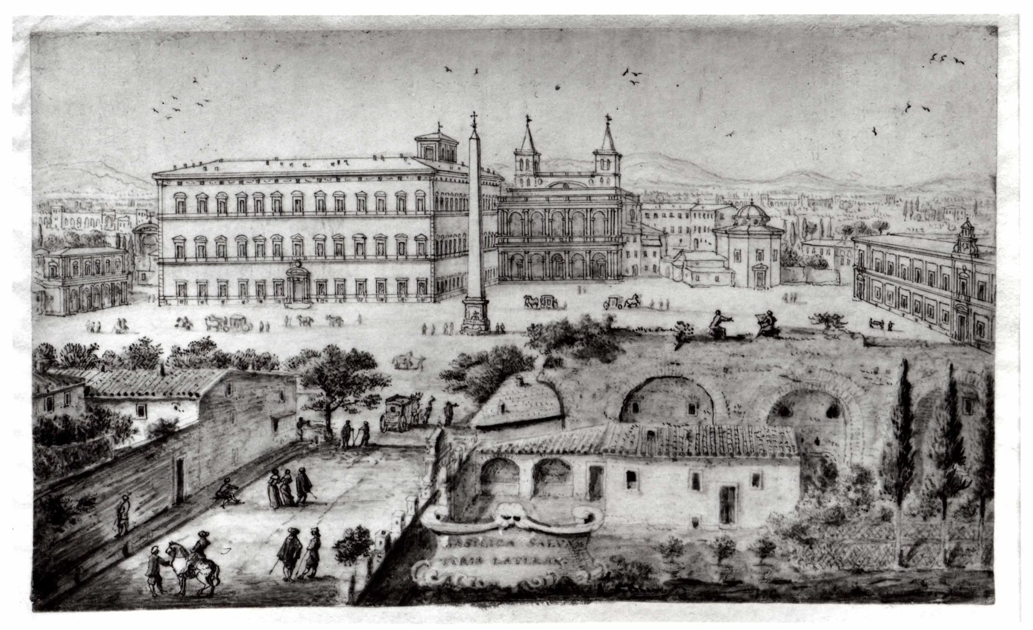 View of Lateran, Rome, detail