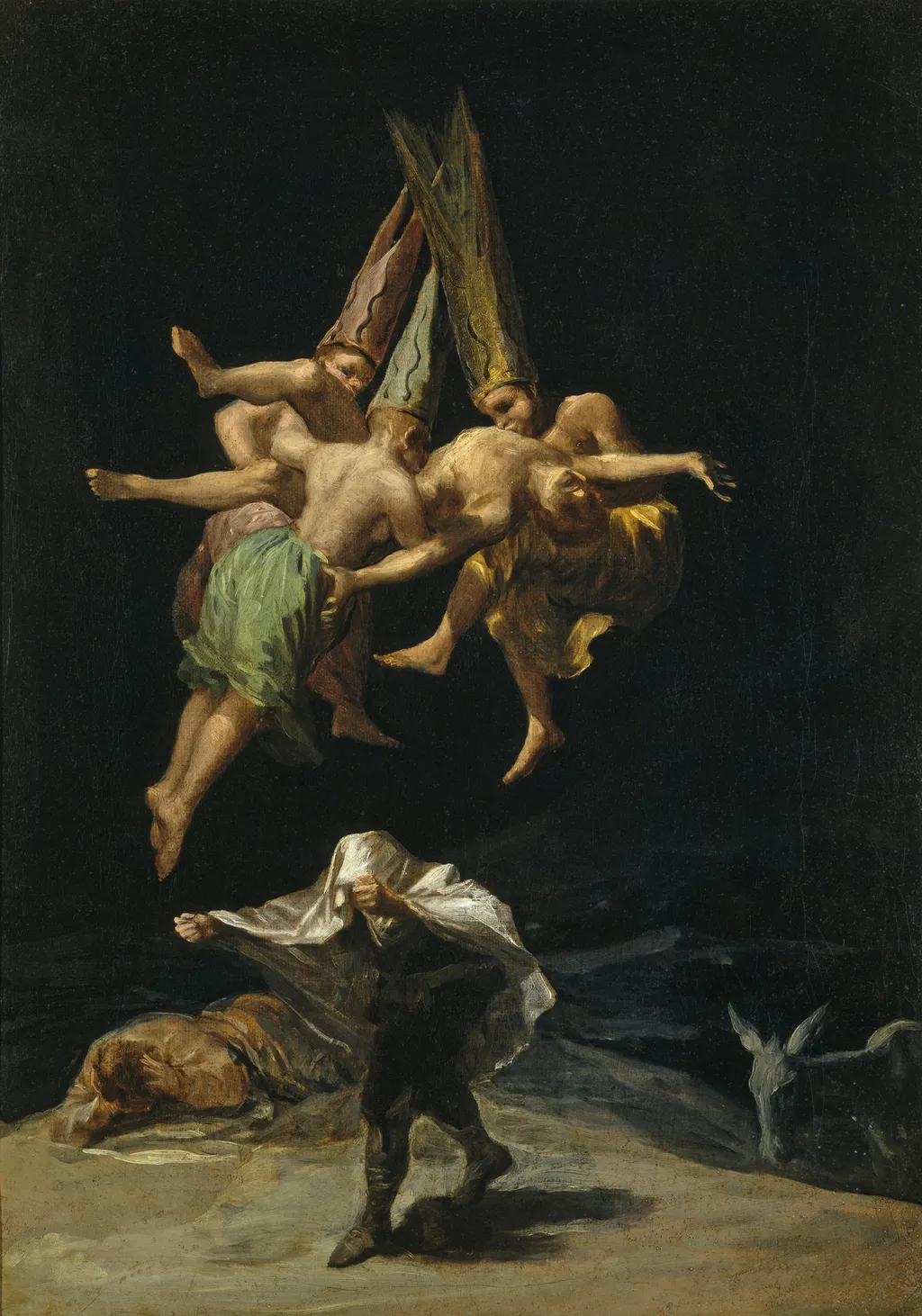 Witches' Flight, by Francisco de Goya, oil, 1799