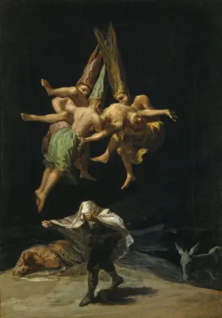 Witches' Flight, by Francisco de Goya, oil, 1799