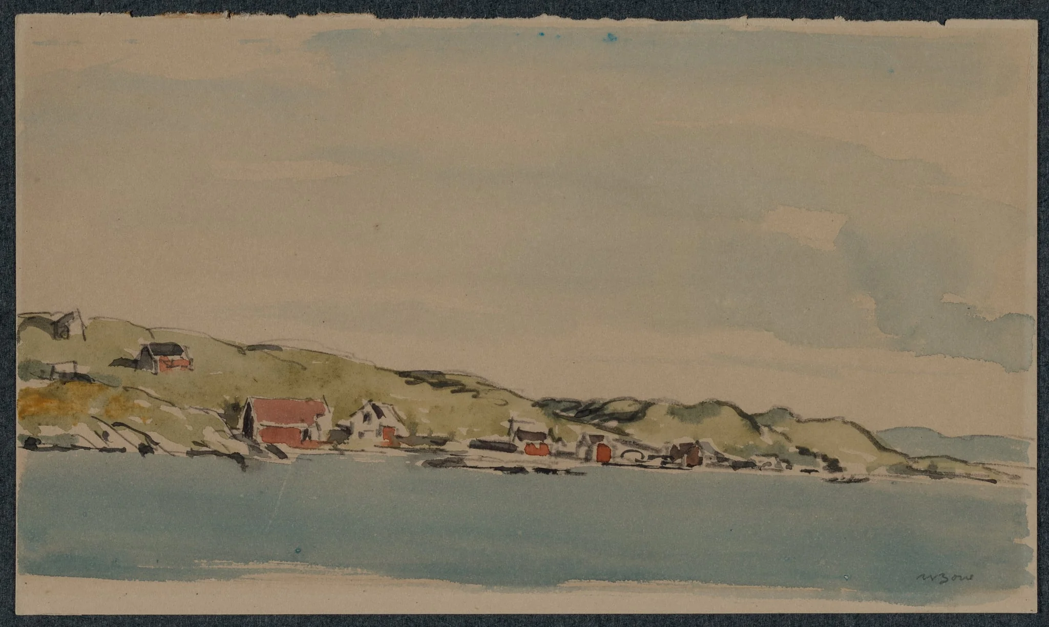 Entering Bergen, detail