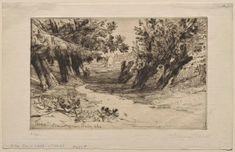 The Lovers' Walk (The Second Plate), detail