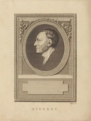 Diderot, by Thomas Ryder, ink, 1778