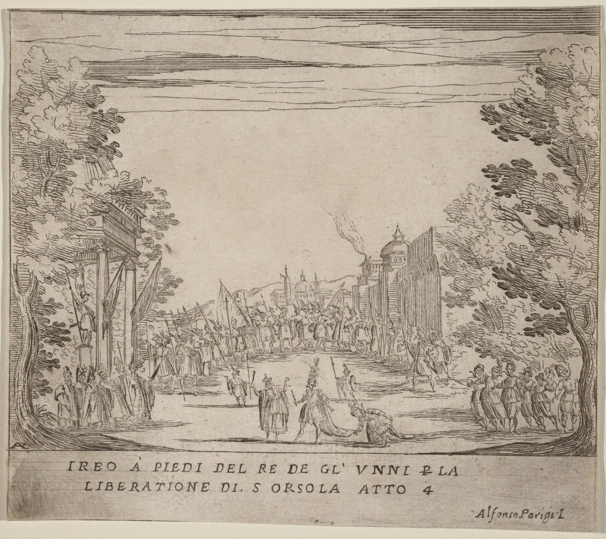 Jereo Before the King of the Huns for the Liberation of Saint Ursula, detail