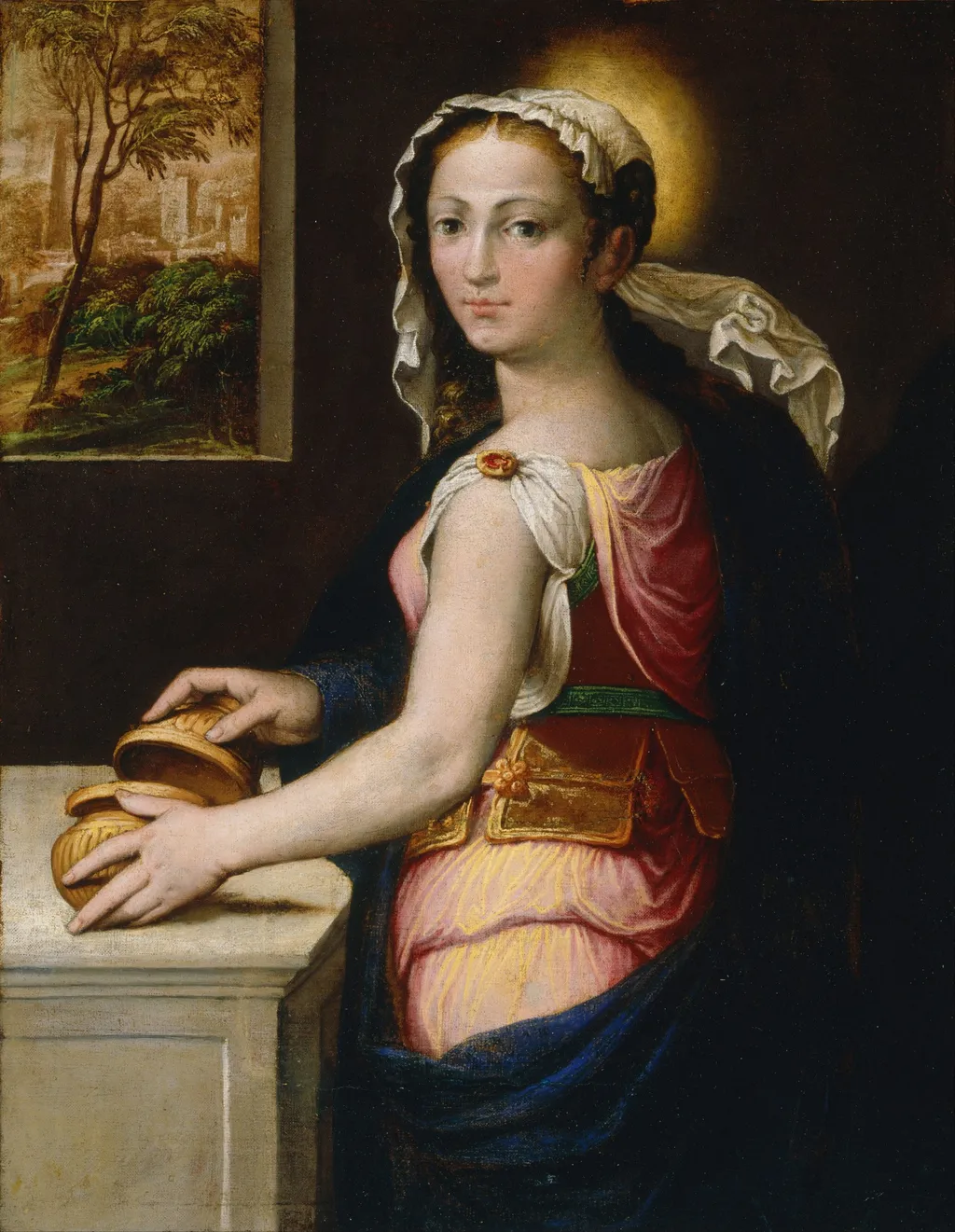 Mary Magdalene, by Bernardino Campi, oil, 1556