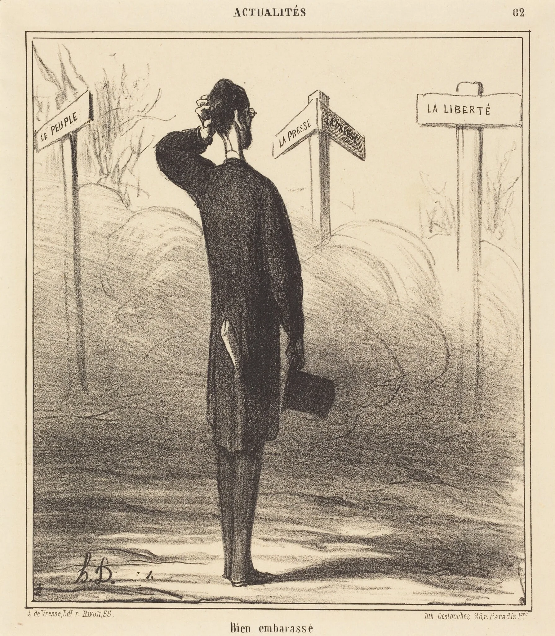Bien embarassé, detail