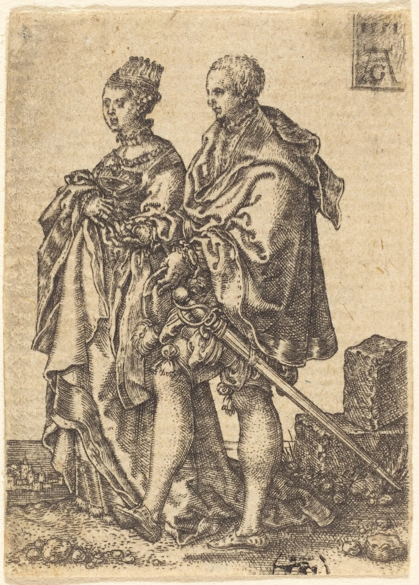 Dancing Couple, detail