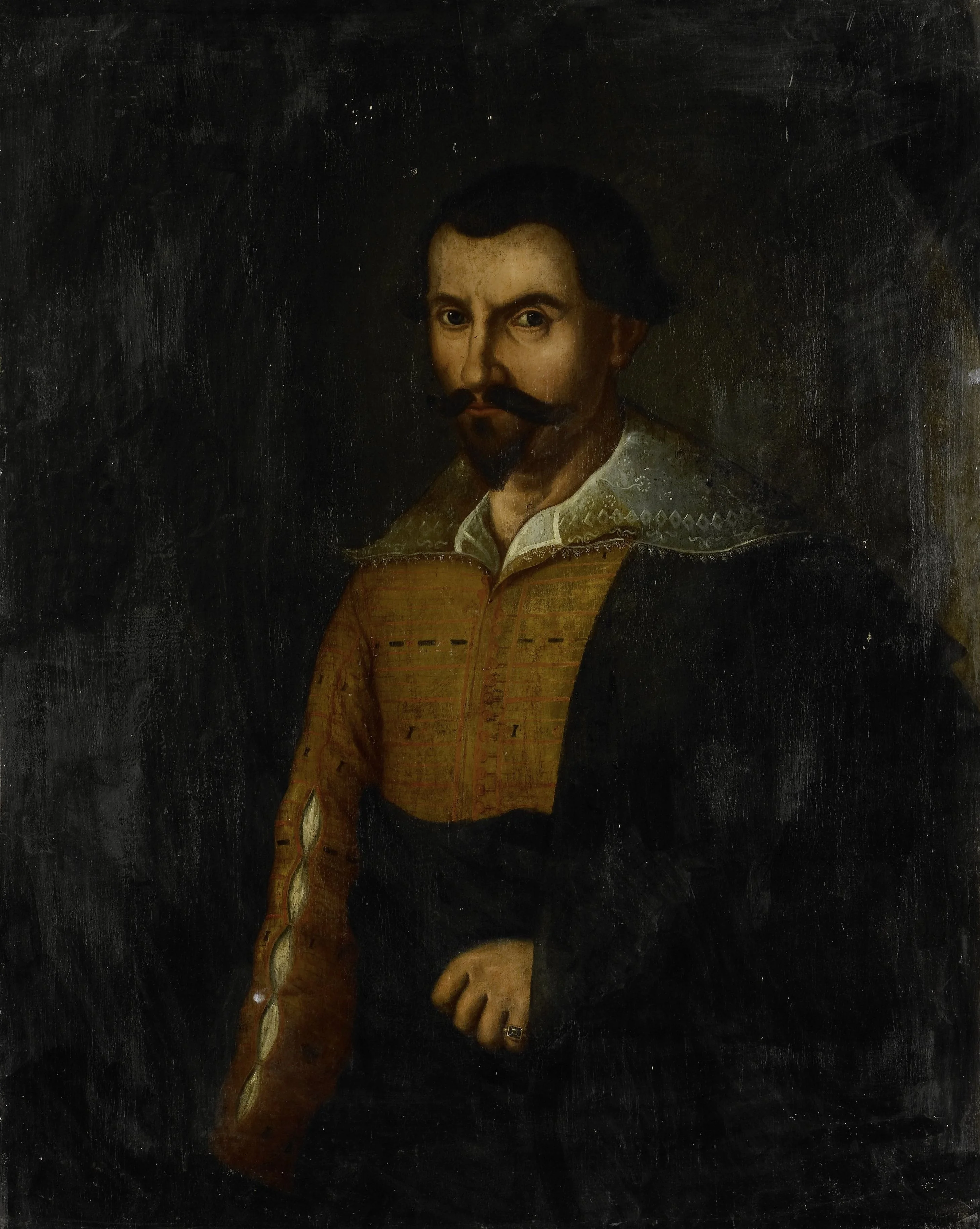 Portrait of Pieter de Carpentier, Governor-General of the Dutch East Indies, detail