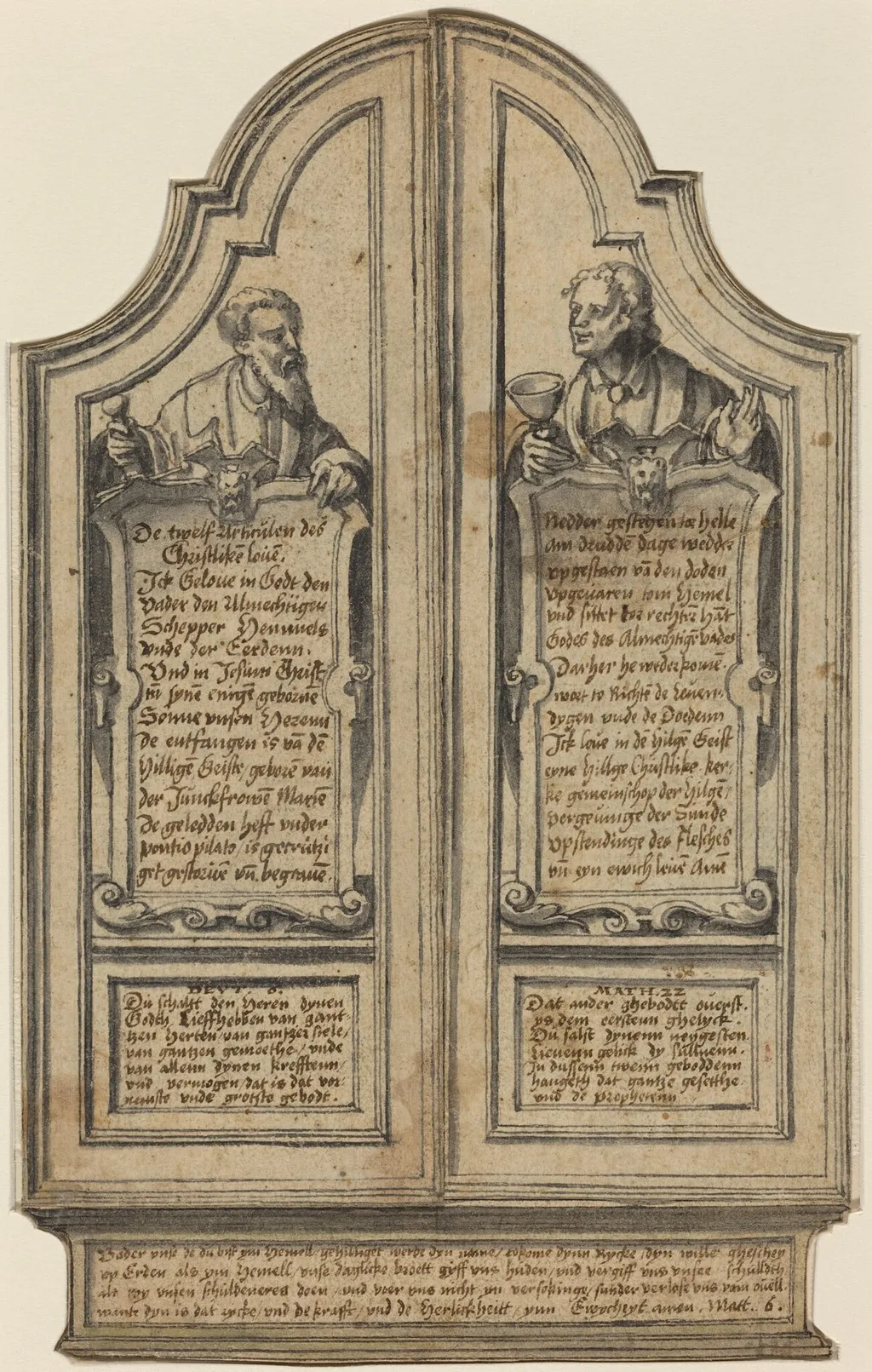 Altar of the Christian Faith, by Hermann tom Ring, ink, 1561