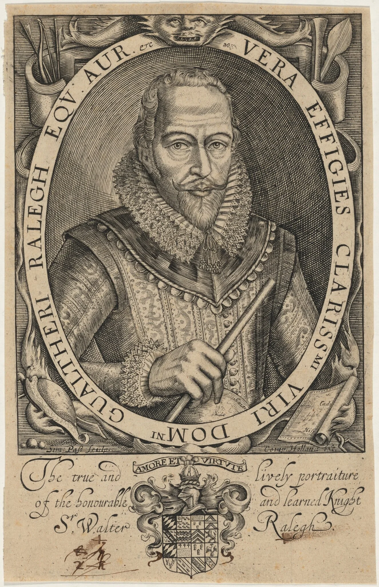 Sir Walter Raleigh, detail