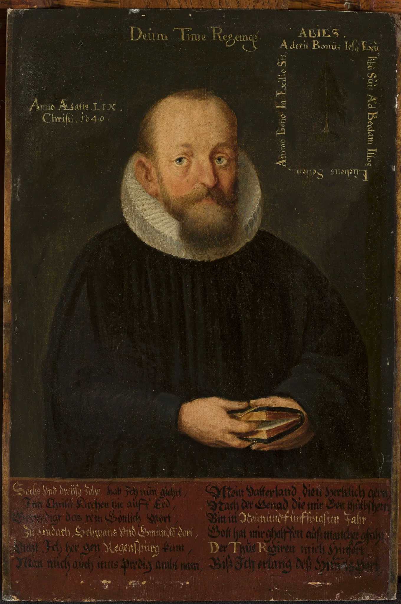 Portrait of pastor Daniel Tanner (1581–1646), detail