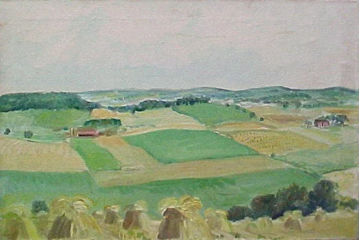 Study for "Wisconsin Landscape", detail