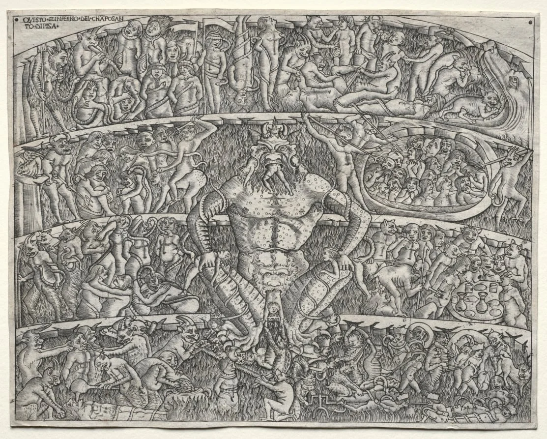The Inferno According to Dante, after the Fresco in the Campo Santo at Pisa, detail
