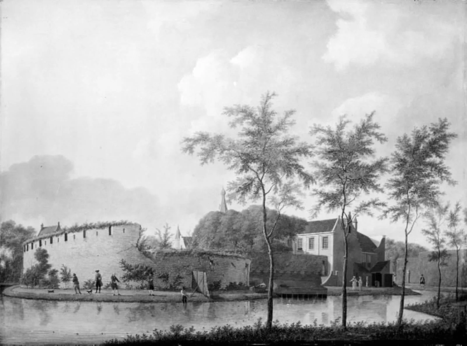 Castle Marquette, seen from North East, detail