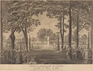Premiere promenade de Berlin, by Daniel Nikolaus Chodowiecki, ink, 1772