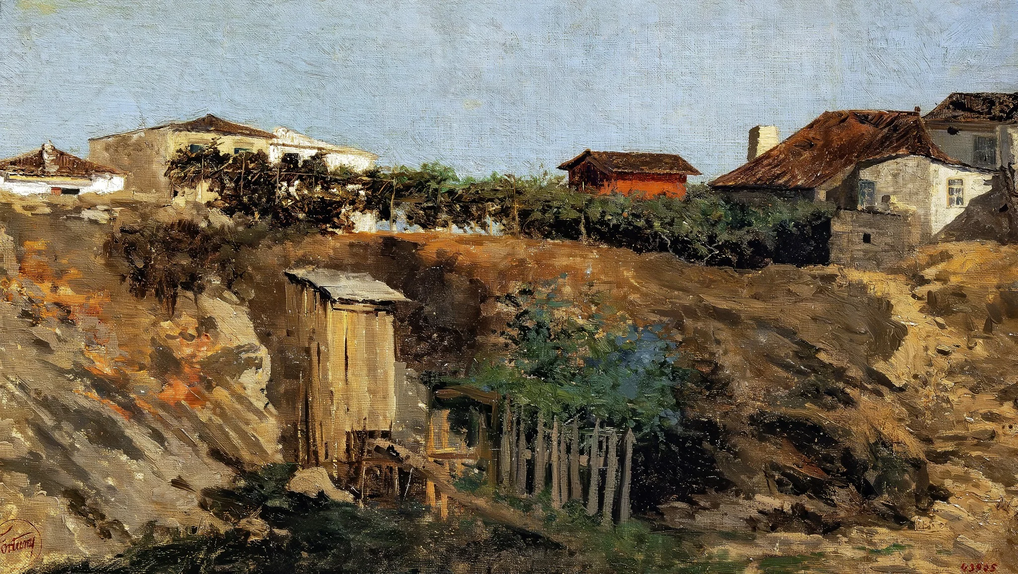 Portici Landscape, detail