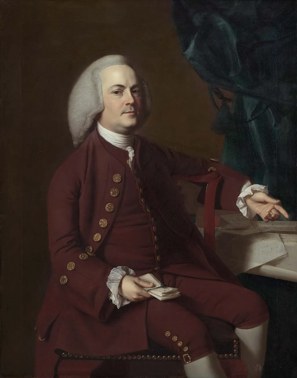 Isaac Royall, by John Singleton Copley, oil, 1769