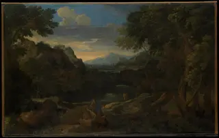 Imaginary Landscape, by Gaspard Dughet, oil, 1655