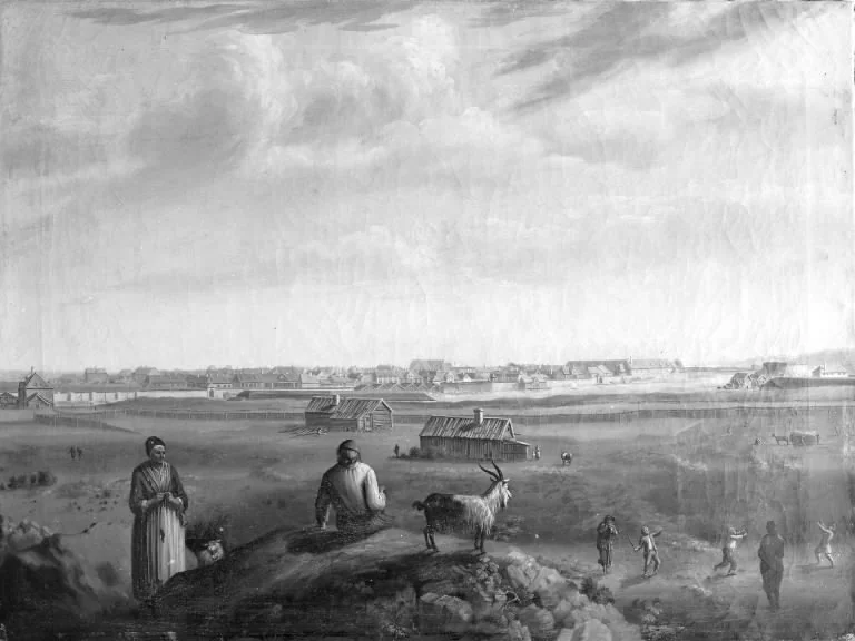 View of Frederikstad in Norway, detail