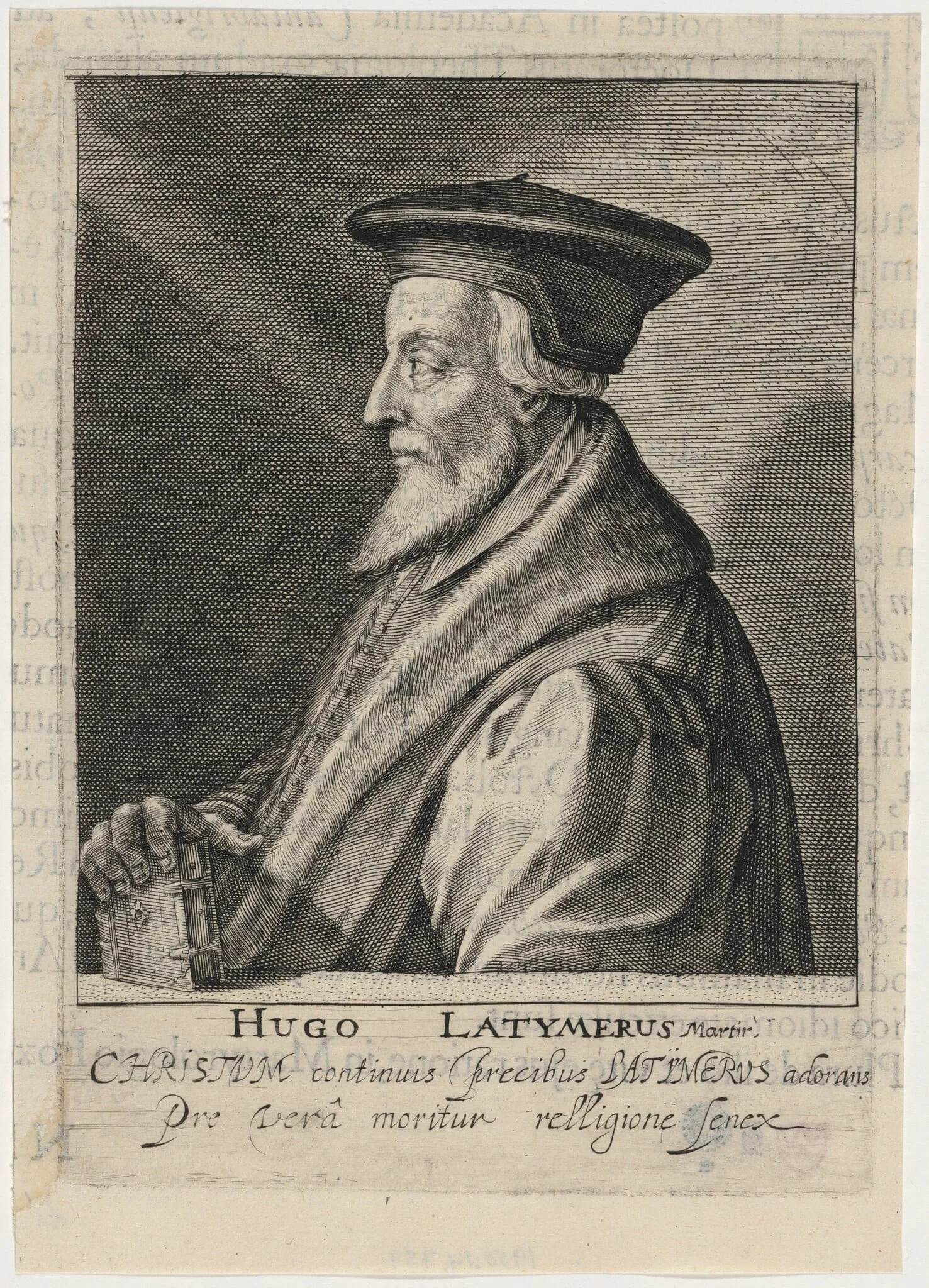 Hugh Latimer, Bishop of Worcester, Protestant Martyr, detail