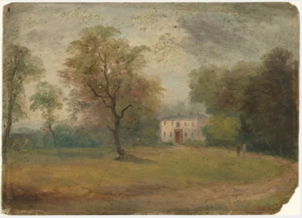 A House against Trees, detail