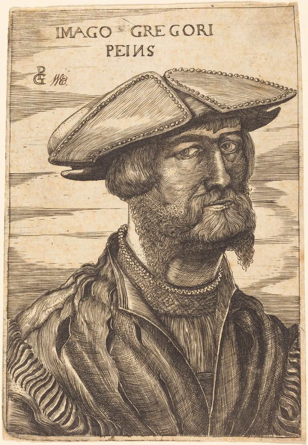 Georg Pencz, by Georg Pencz, ink, 1525