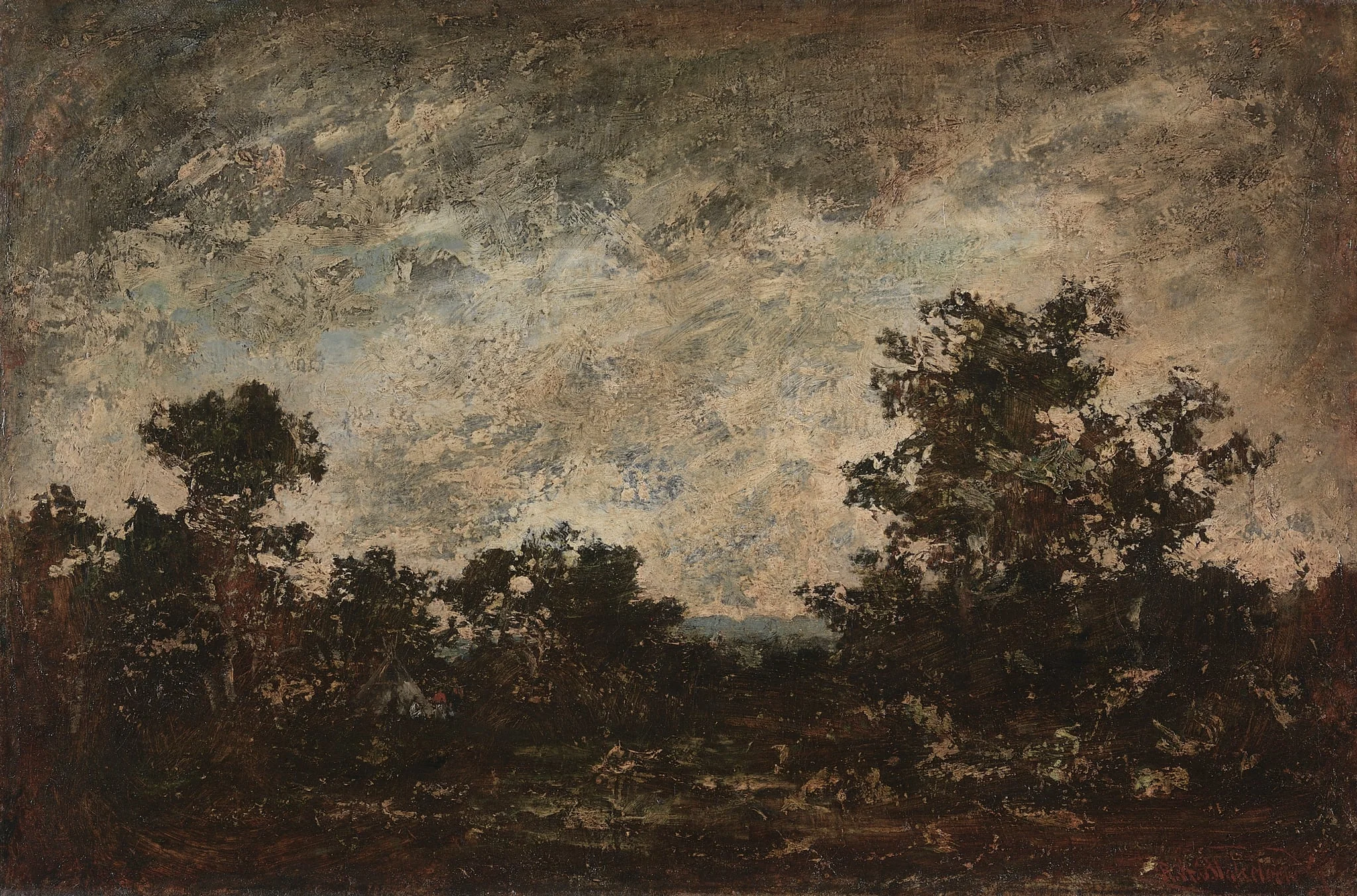 Indian Camp, detail