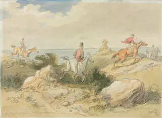 The Pleasures of Hunting, by Hablot Knight Browne, 1858