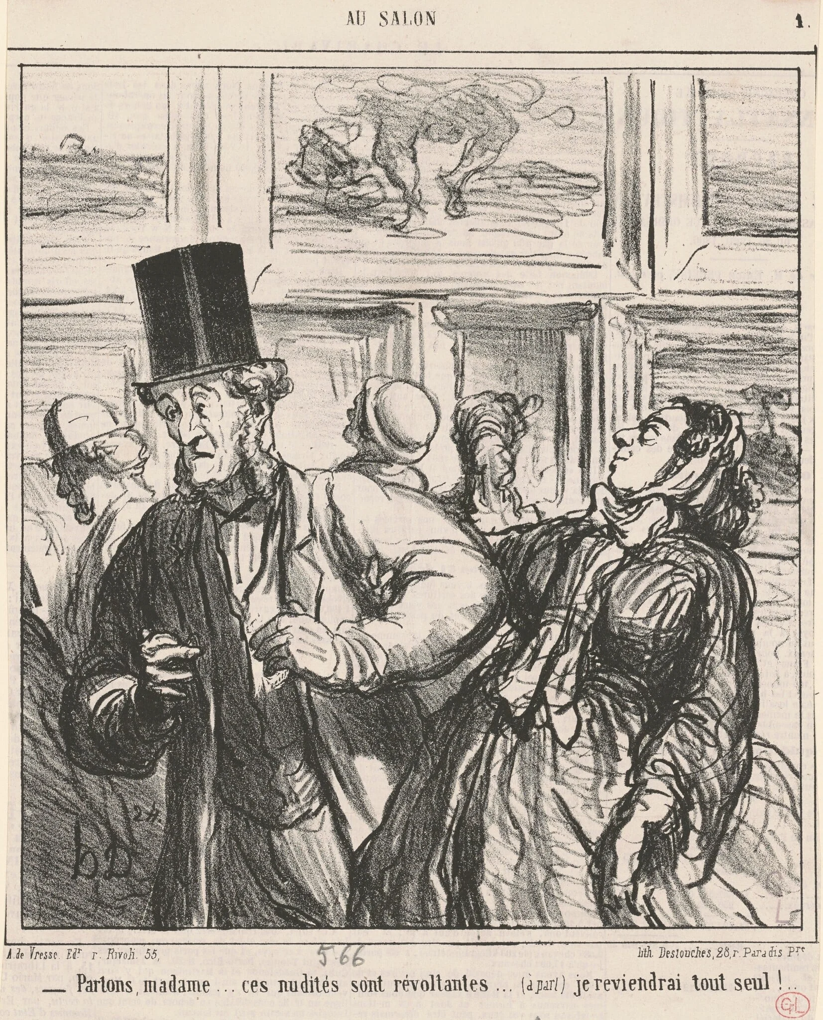 Parlons, Madame...ces nudités sont révoltantes..., detail