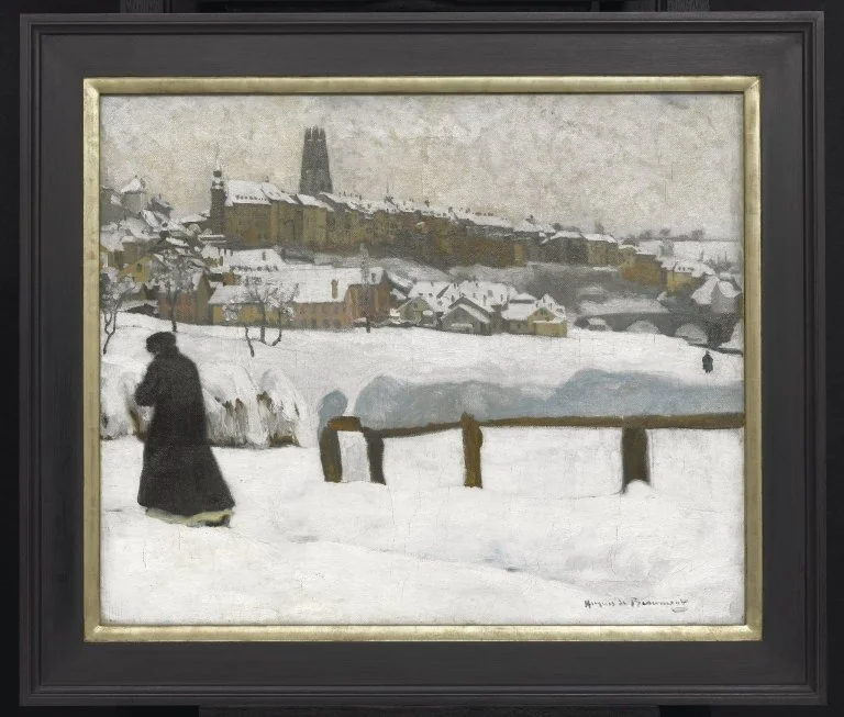 Freiburg in the Snow, detail