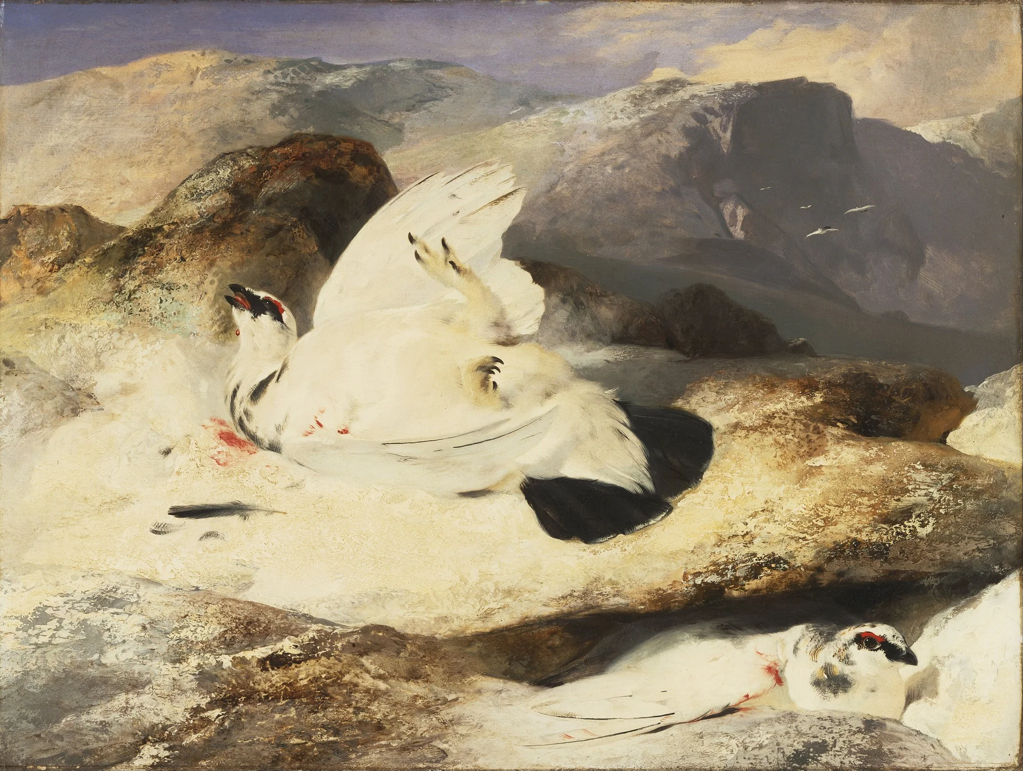 Ptarmigan in a Landscape, detail