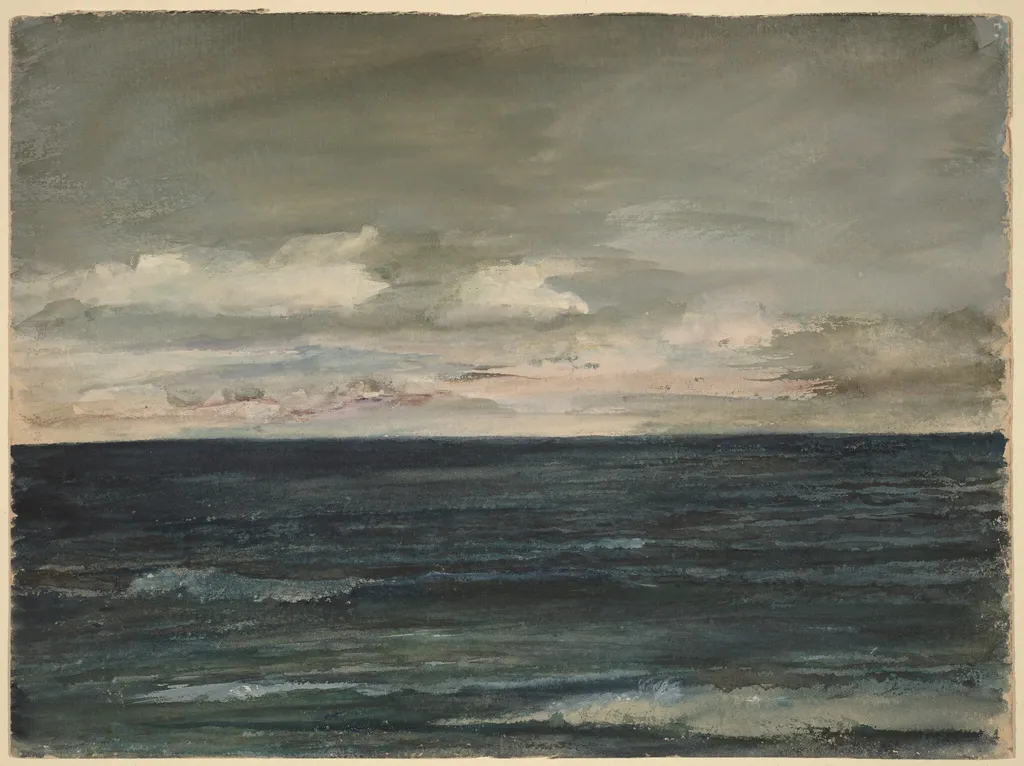 Lesson Study on Jersey Coast, by John La Farge, gouache, 1881