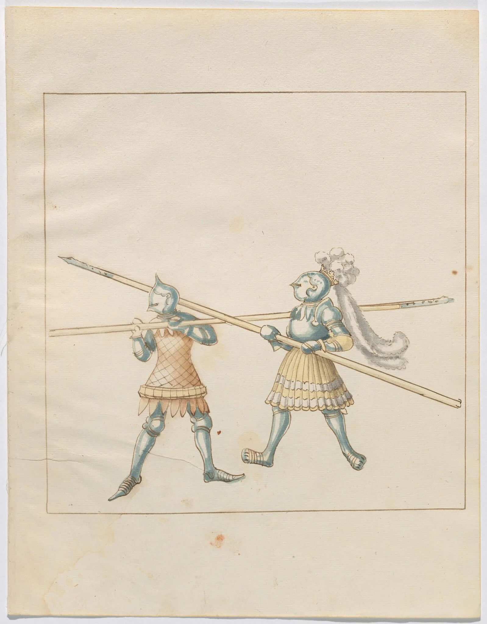 Foot Combat with Pikes, detail